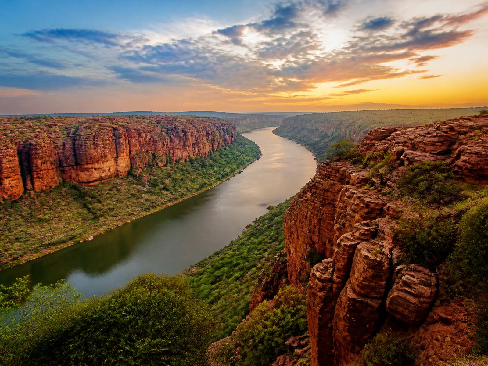 Gandikota Canyon landscape in Andhra Pradesh